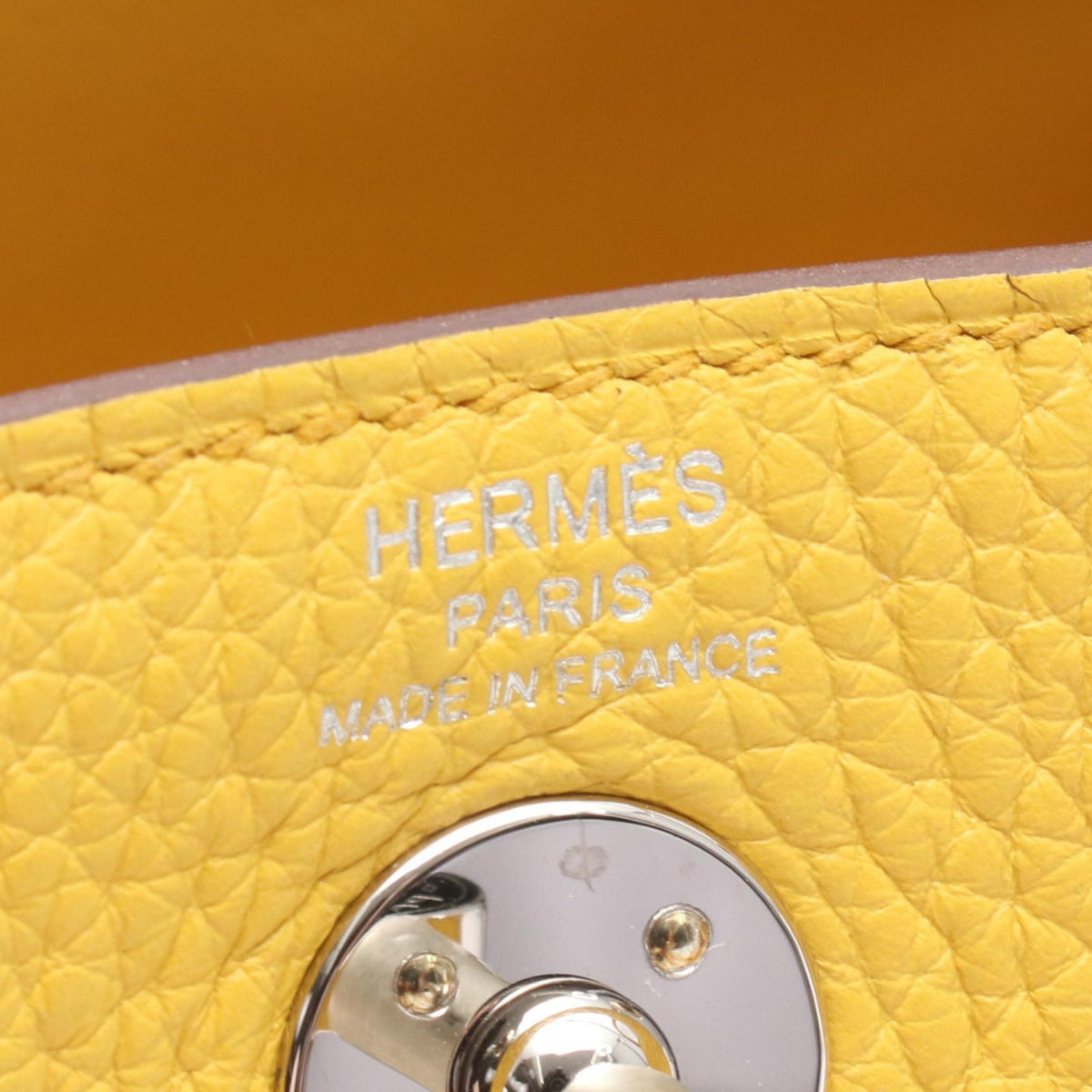 HERMES Lindy Mini Shoulder BagJaune ambre Jaune ambre Yellow Taurillon Clemence leather Taurillon Clemence 2101219992617