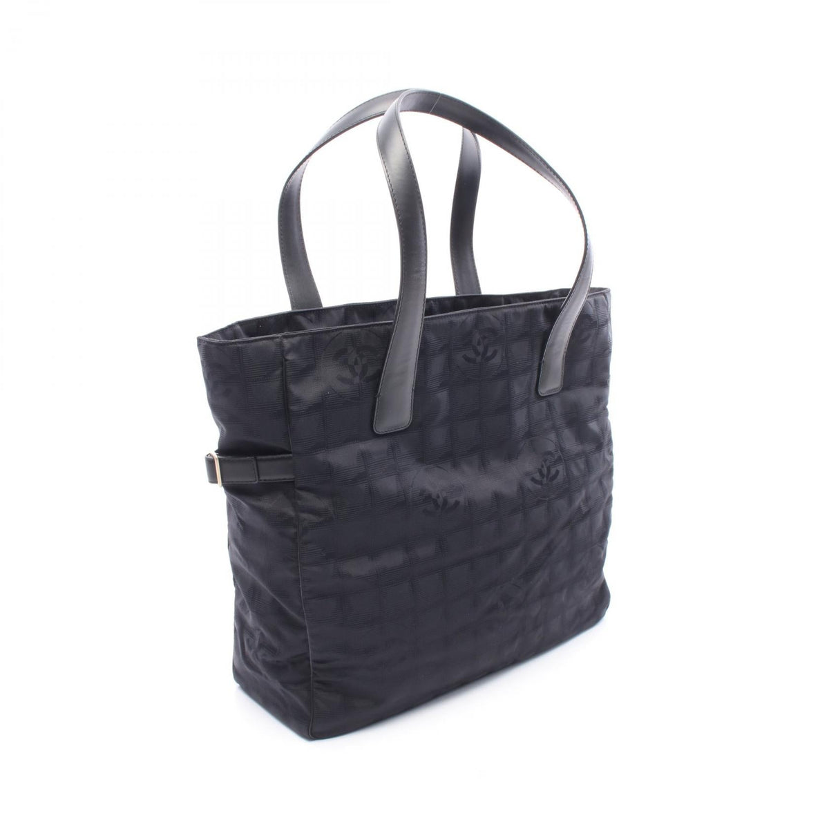 CHANEL Black New travel line GM leather�Nylon canvas A15825 2101219991832