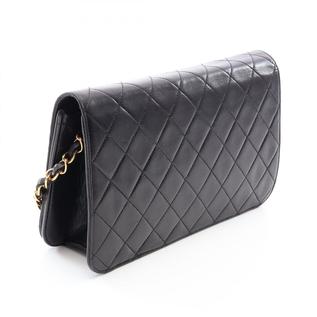 CHANEL Black Matelasse full flap Lambskin (sheep leather) 2101219991900