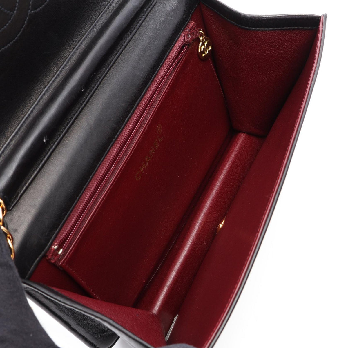 CHANEL Black Matelasse full flap Lambskin (sheep leather) 2101219991900