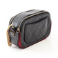 CHANEL Black/Bordeaux Matelasse Camera Bag with Combination Hardware leather�canvas A57574 2106800636505