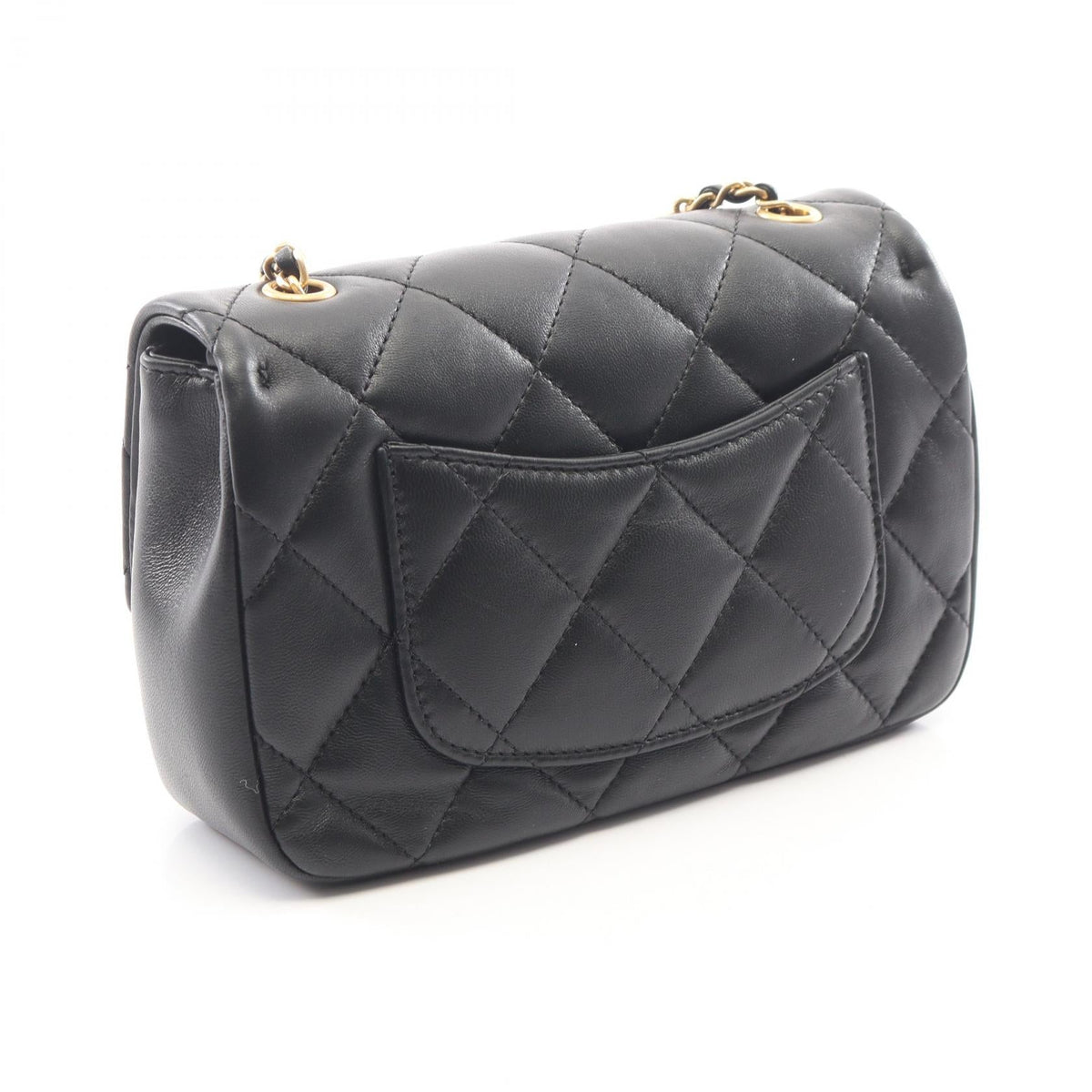 CHANEL Black Matelasse Lambskin (sheep leather) AS3457 2120800031306