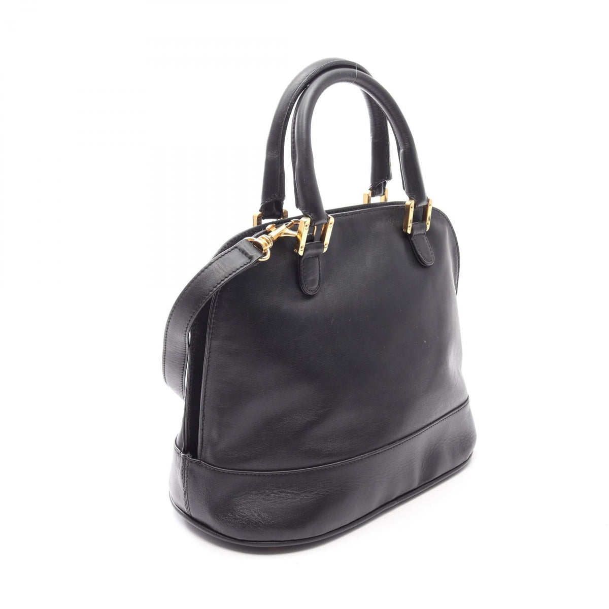 LOEWE Anagram 2WAY Handbag Black leather 2101219989600