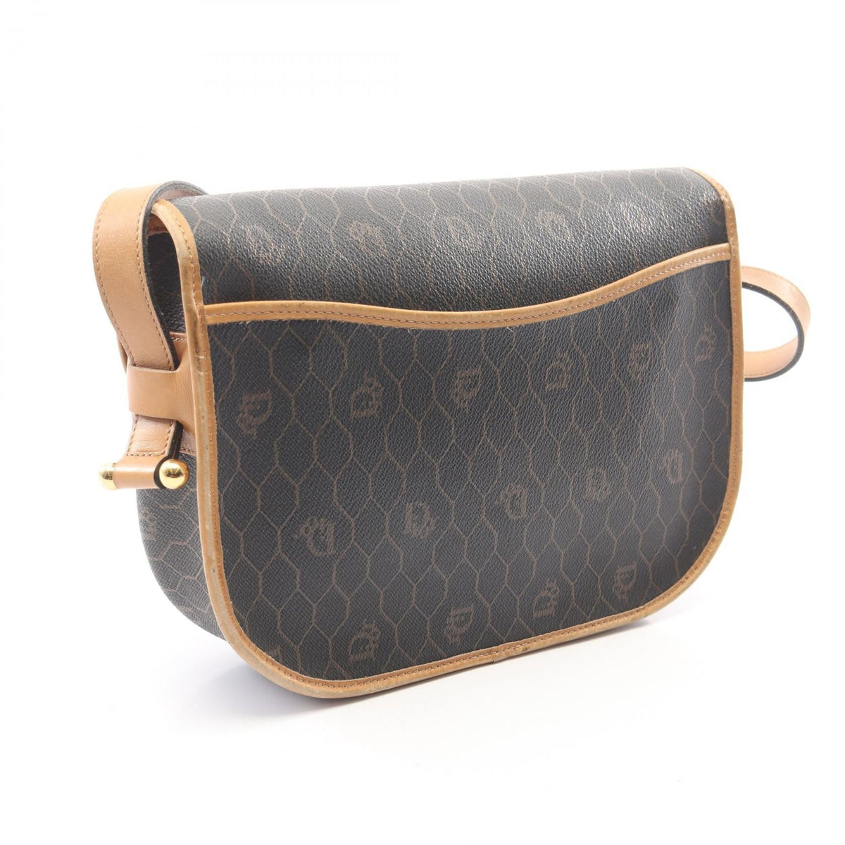 Dior Honeycomb Shoulder Bag Shoulder Bag Black/Brown PVC coated canvas leather 2101219989952