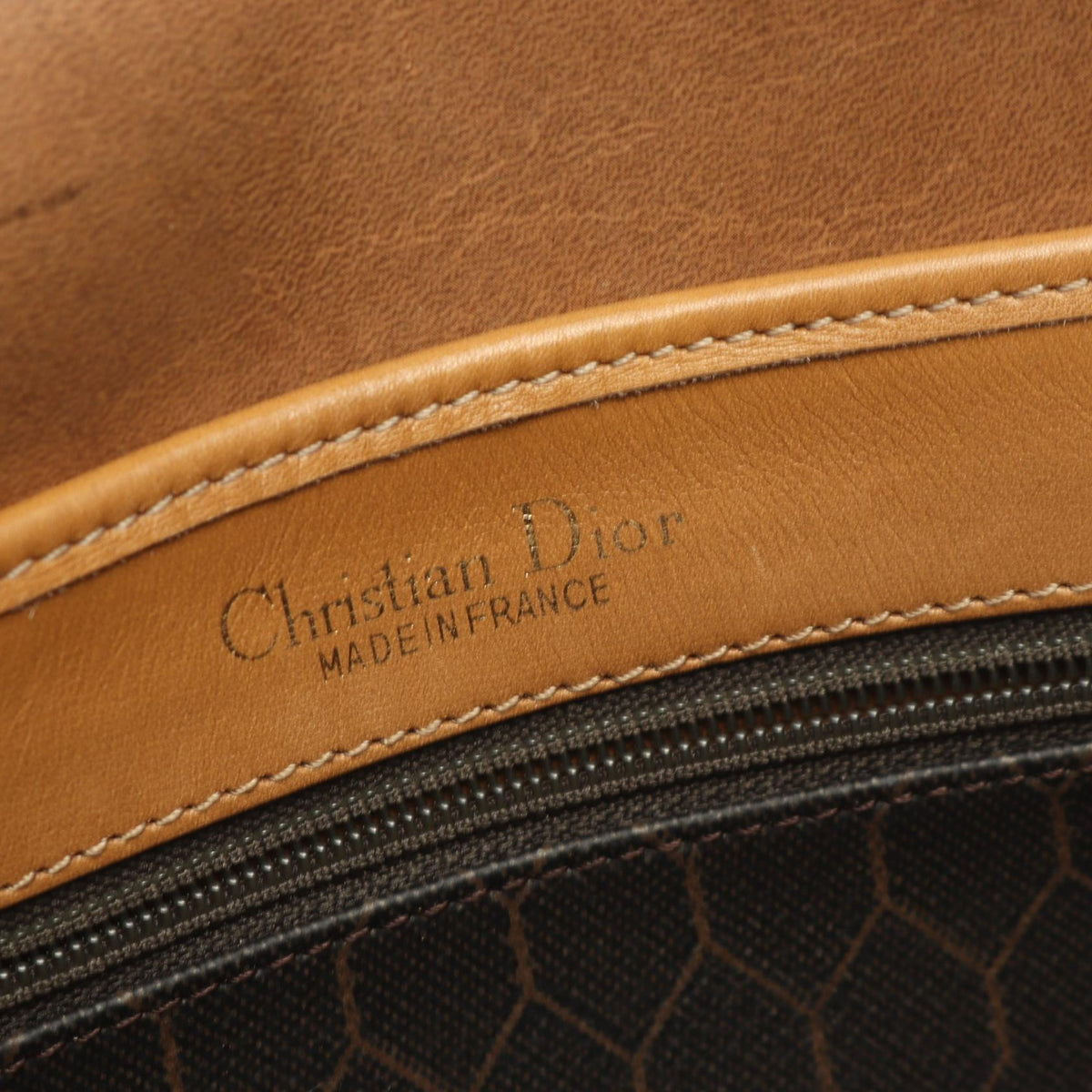 Dior Honeycomb Shoulder Bag Shoulder Bag Black/Brown PVC coated canvas leather 2101219989952