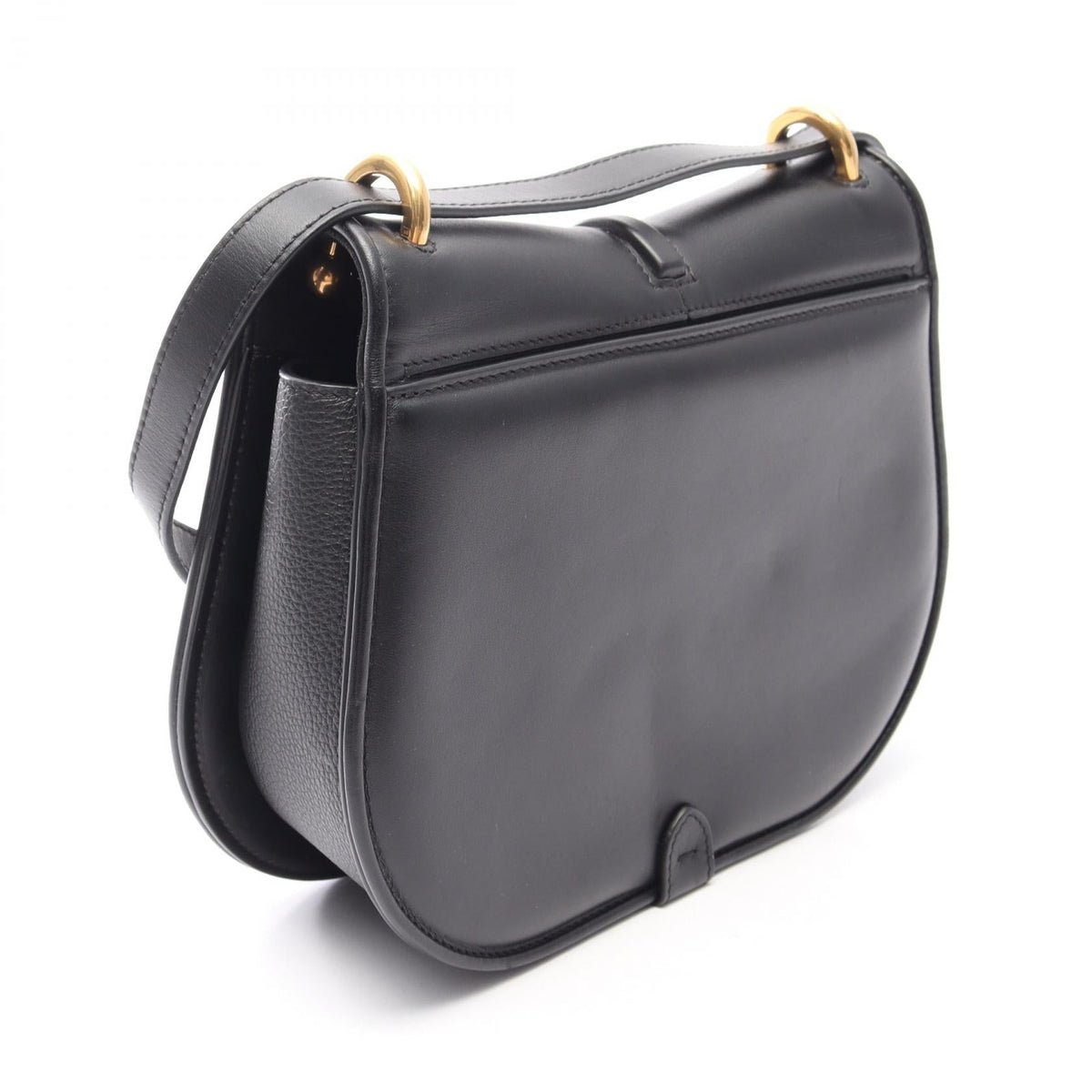 FENDI C'mon Medium Shoulder Bag Black leather 2101219989983