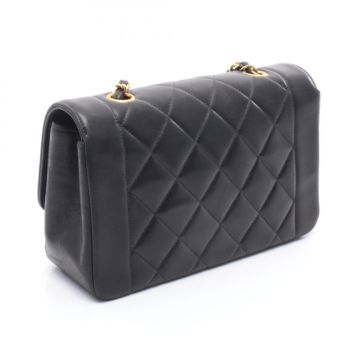 CHANEL Black Matelasse Diana Flap Lambskin (sheep leather) A01164 2101219989235