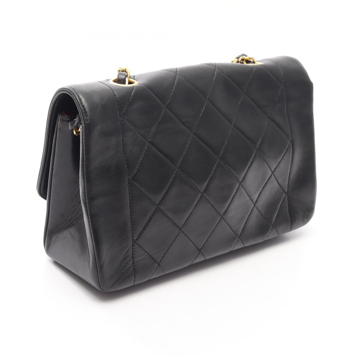 CHANEL Black Matelasse Diana Flap Lambskin (sheep leather) A01164 2101219988610