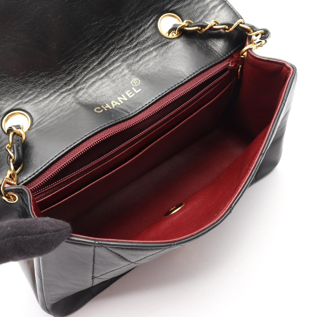 CHANEL Black Matelasse Diana Flap Lambskin (sheep leather) A01164 2101219988610