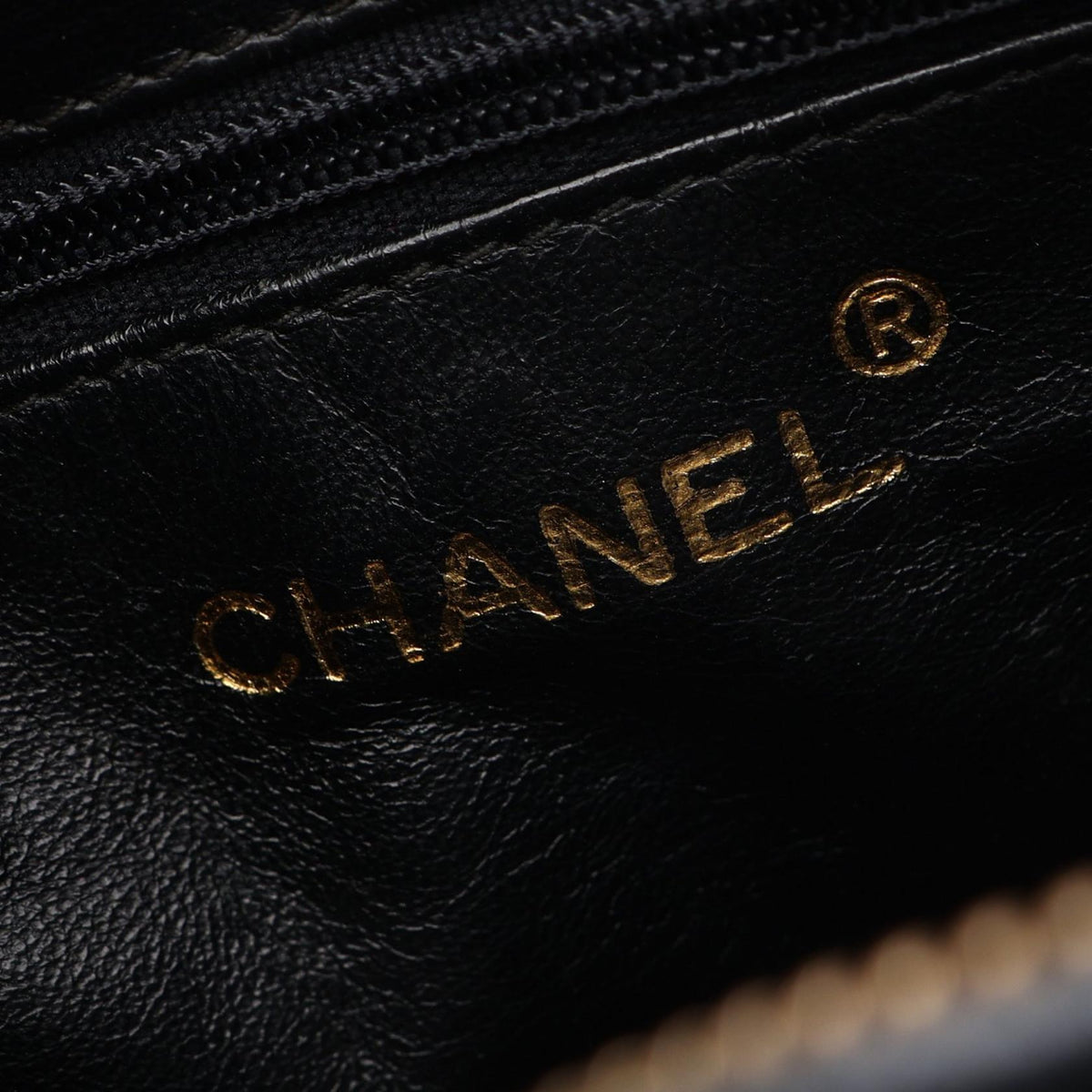 CHANEL Black COCO Mark Diamond Stitch Fringe Lambskin (sheep leather) 2101219988641