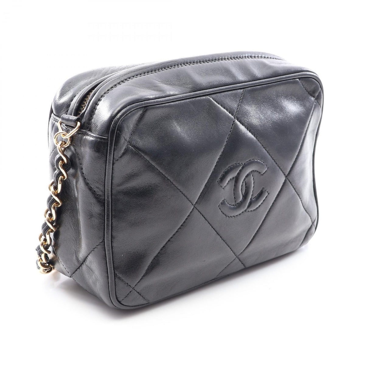CHANEL Black Matelasse tassel Lambskin (sheep leather) 2101219988542