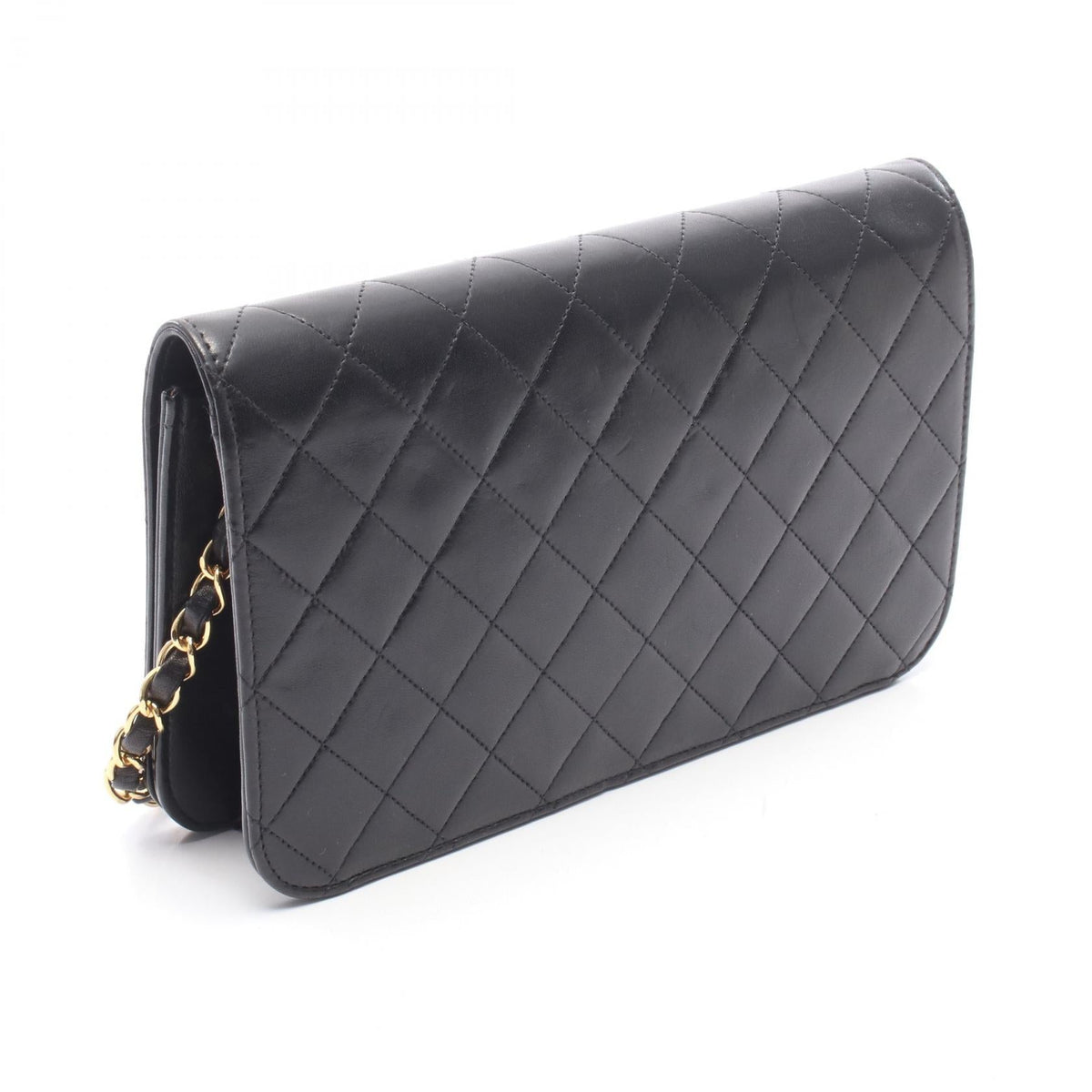 CHANEL Black Matelasse full flap Lambskin (sheep leather) 2101219988573
