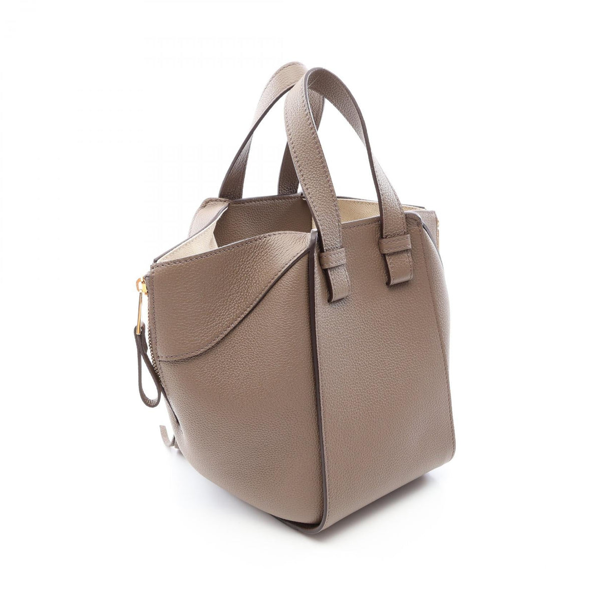 LOEWE Compact 2-Way Hammock Handbag Gray leather A538H13X233170 2101219983806