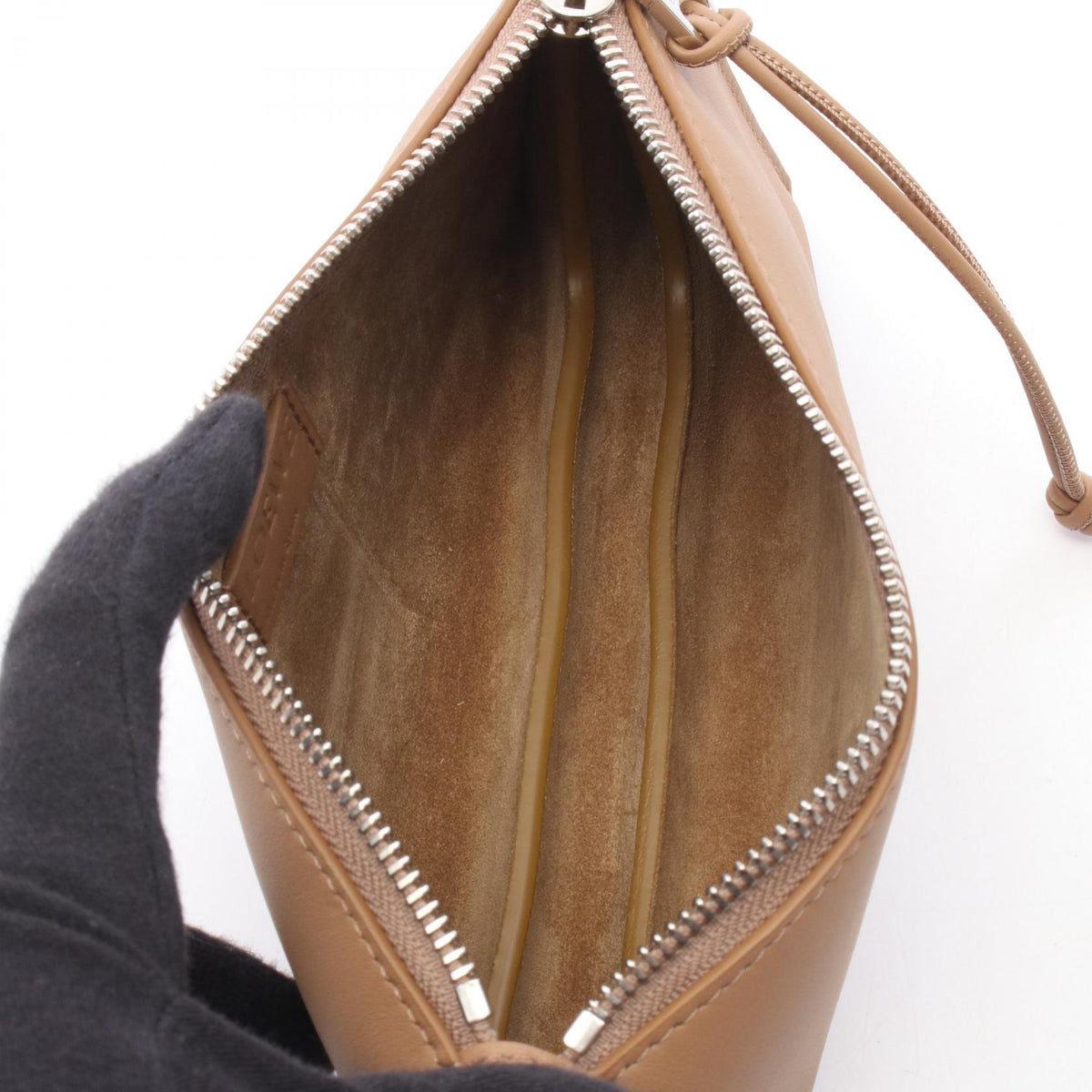 LOEWE Hoya pouch Shoulder Bag Brown leather C630R10X039579 2101219983851