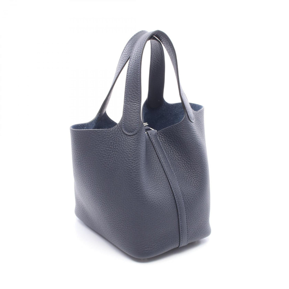 HERMES Picotin Lock PM HandbagBlue nuit Blue nuit Navy Taurillon Clemence leather Taurillon Clemence 2120300053853