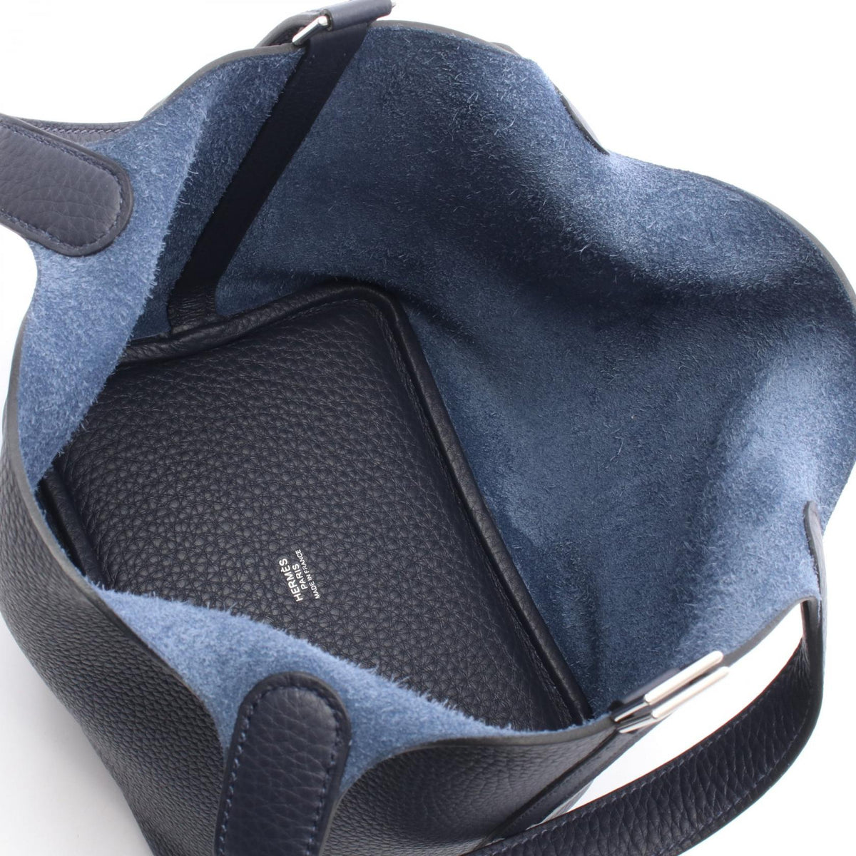 HERMES Picotin Lock PM HandbagBlue nuit Blue nuit Navy Taurillon Clemence leather Taurillon Clemence 2120300053853