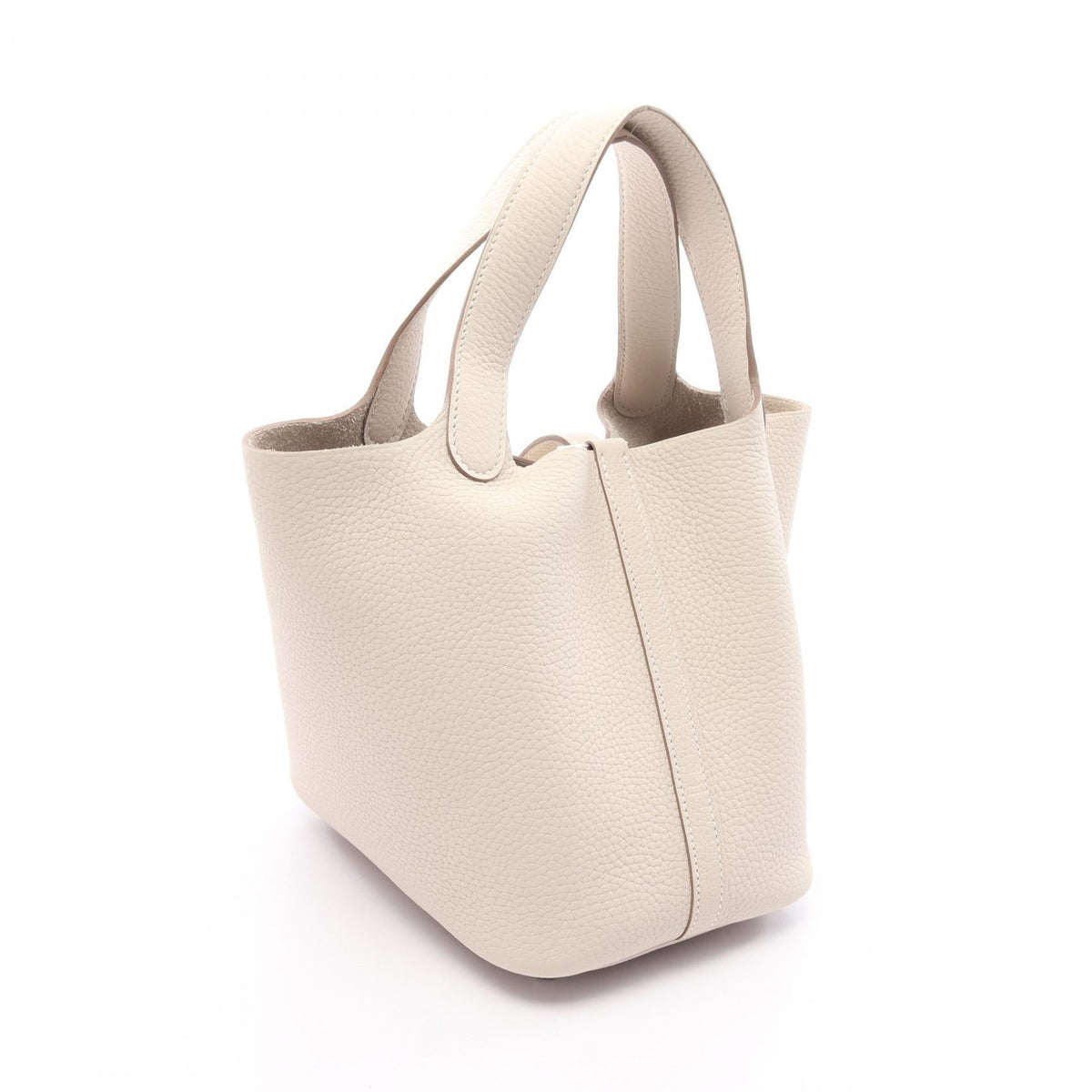 HERMES Picotin Lock PM HandbagCle Cle White Taurillon Clemence leather Taurillon Clemence 2120300054003