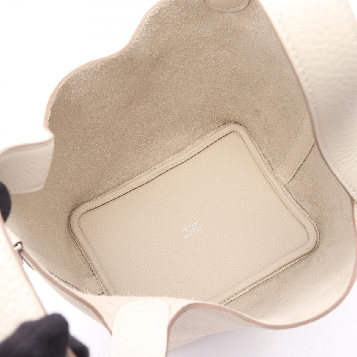 HERMES Picotin Lock PM HandbagCle Cle White Taurillon Clemence leather Taurillon Clemence 2120300054003