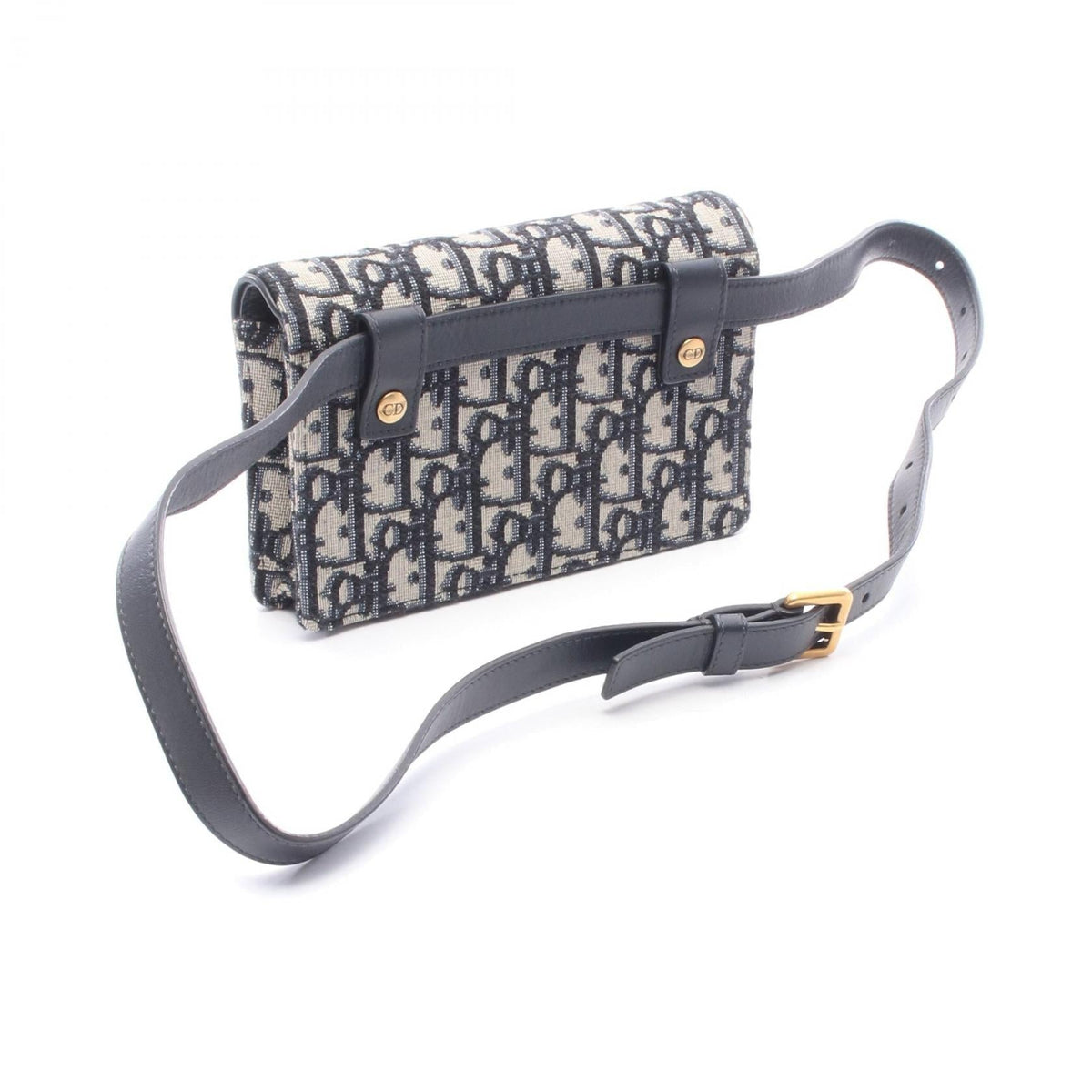Dior SADDLE Oblique Jacquard Waist bag Body bag Navy/Beige canvas�leather S5619CTZQ_M928 2104102521239