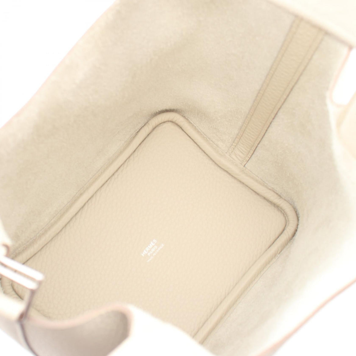 HERMES Picotin Lock PM Beton HandbagBeton Beton Beige Taurillon Clemence leather 2104102521680