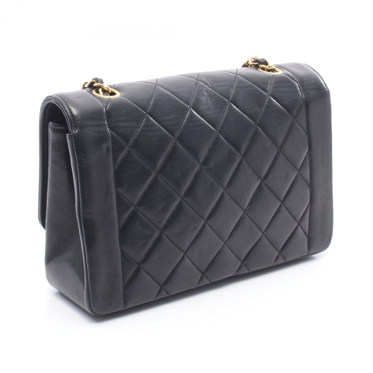 CHANEL Black Matelasse Diana Flap Lambskin (sheep leather) A01165 2101219981918