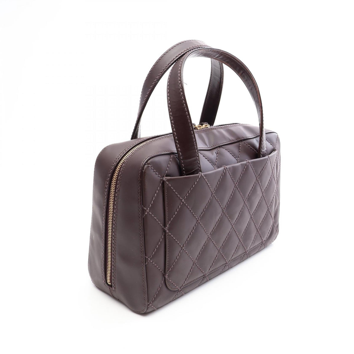 CHANEL Bordeaux Wild stitch leather 2101219981970
