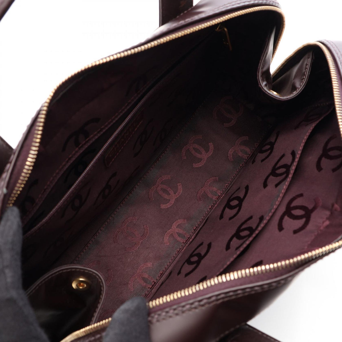 CHANEL Bordeaux Wild stitch leather 2101219981970