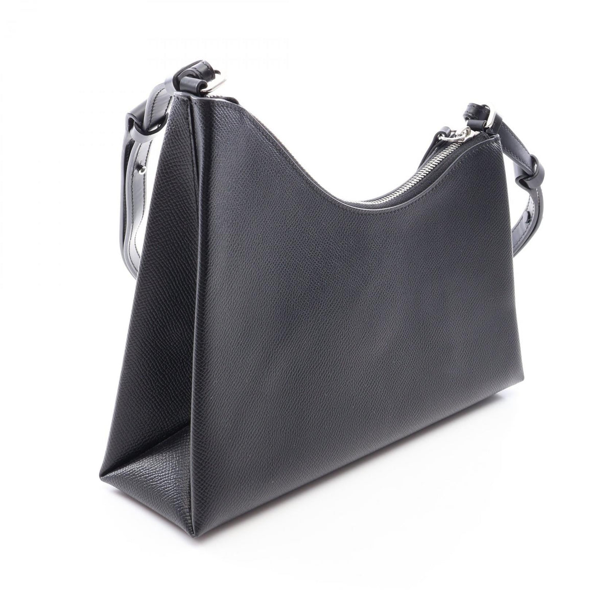 Maison Margiela Snatched Hobo Shoulder Bag Black leather 2101219982588