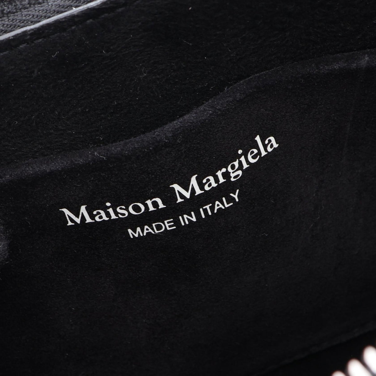 Maison Margiela Snatched Hobo Shoulder Bag Black leather 2101219982588