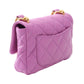 CHANEL Purple Matelasse Lambskin (sheep leather) 2107601163887