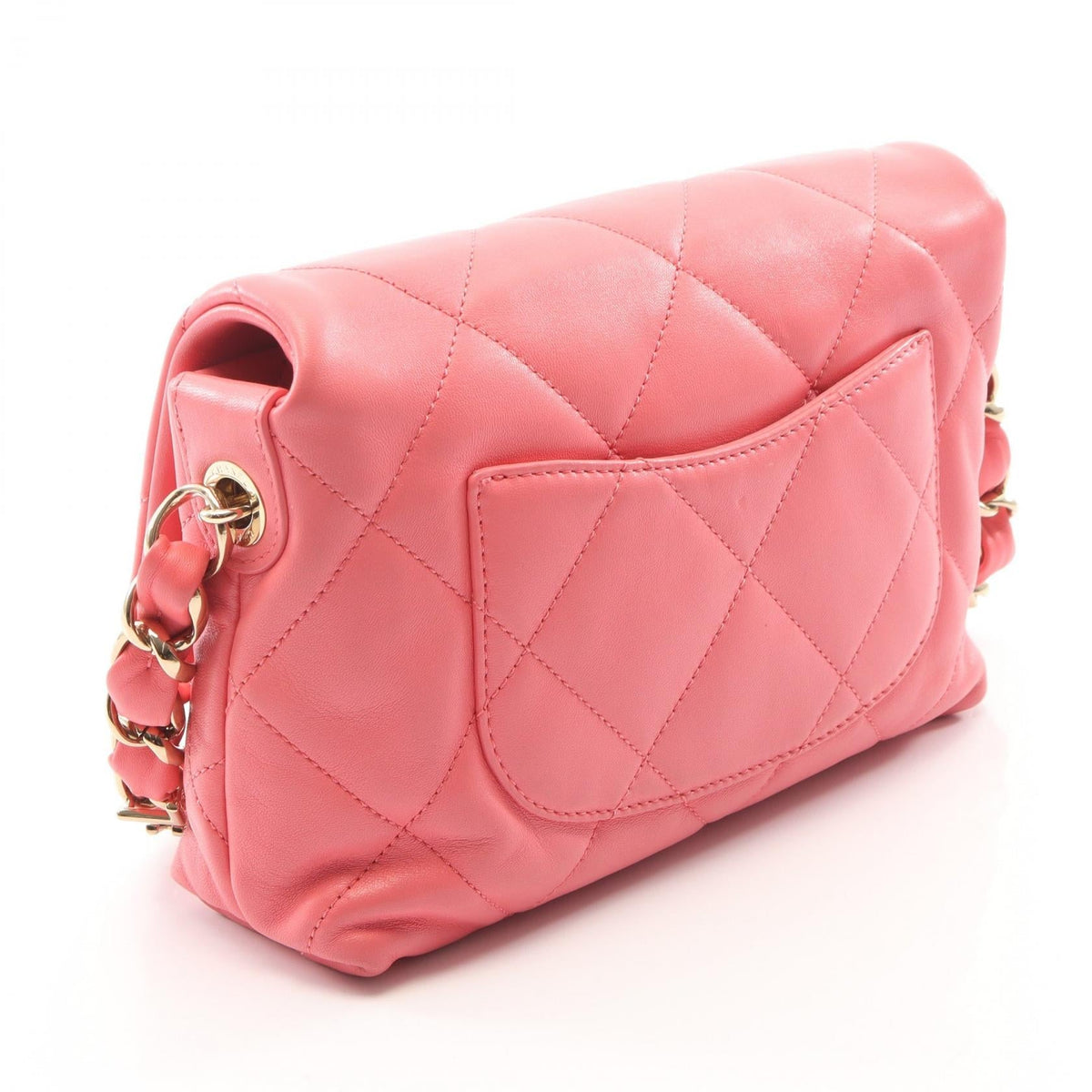 CHANEL Pink Matelasse CHANEL logo Lambskin (sheep leather) AS2299 2107601163979