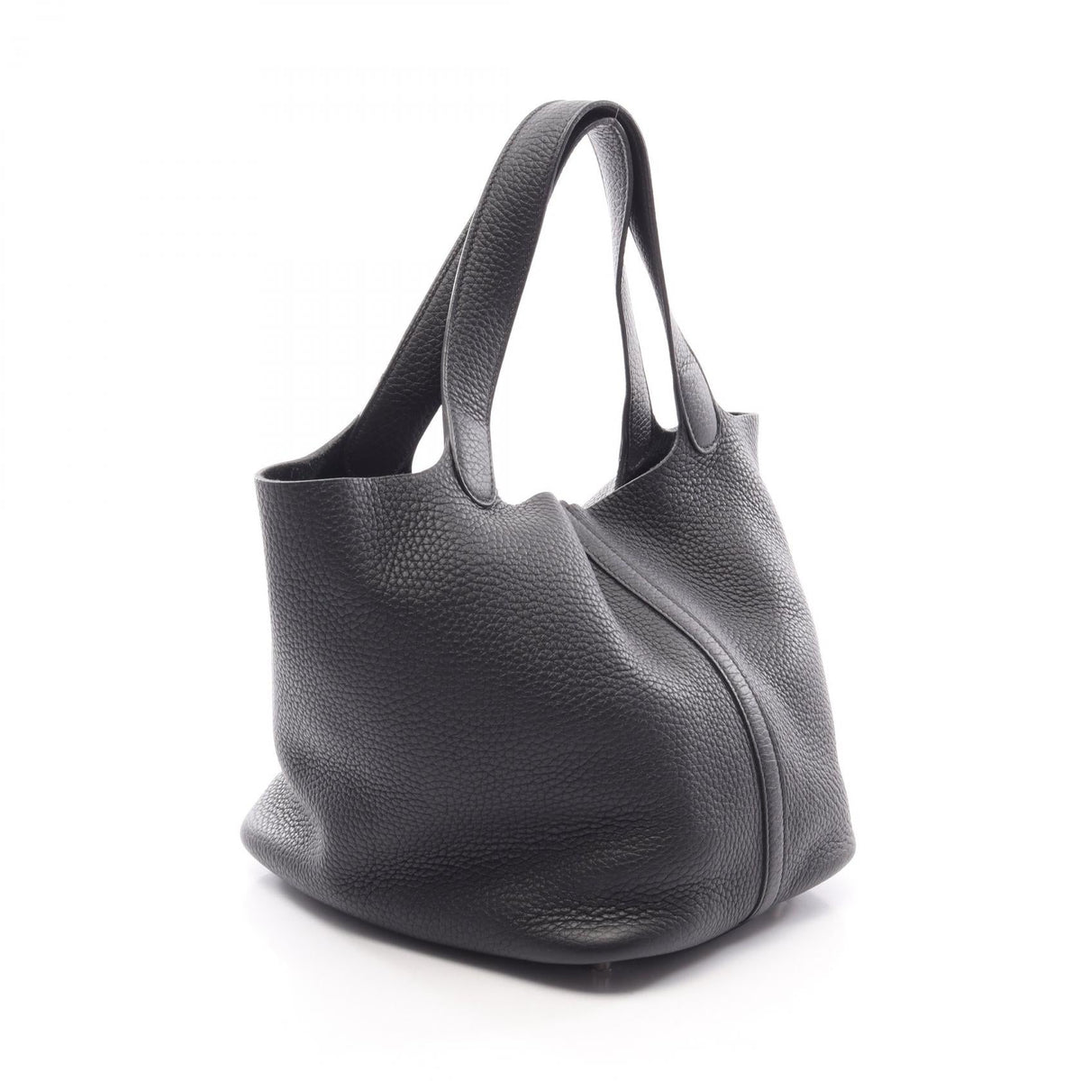 HERMES Picotin Lock MM HandbagNoir Black Noir Black Black Taurillon Clemence leather Taurillon Clemence 2107601164006