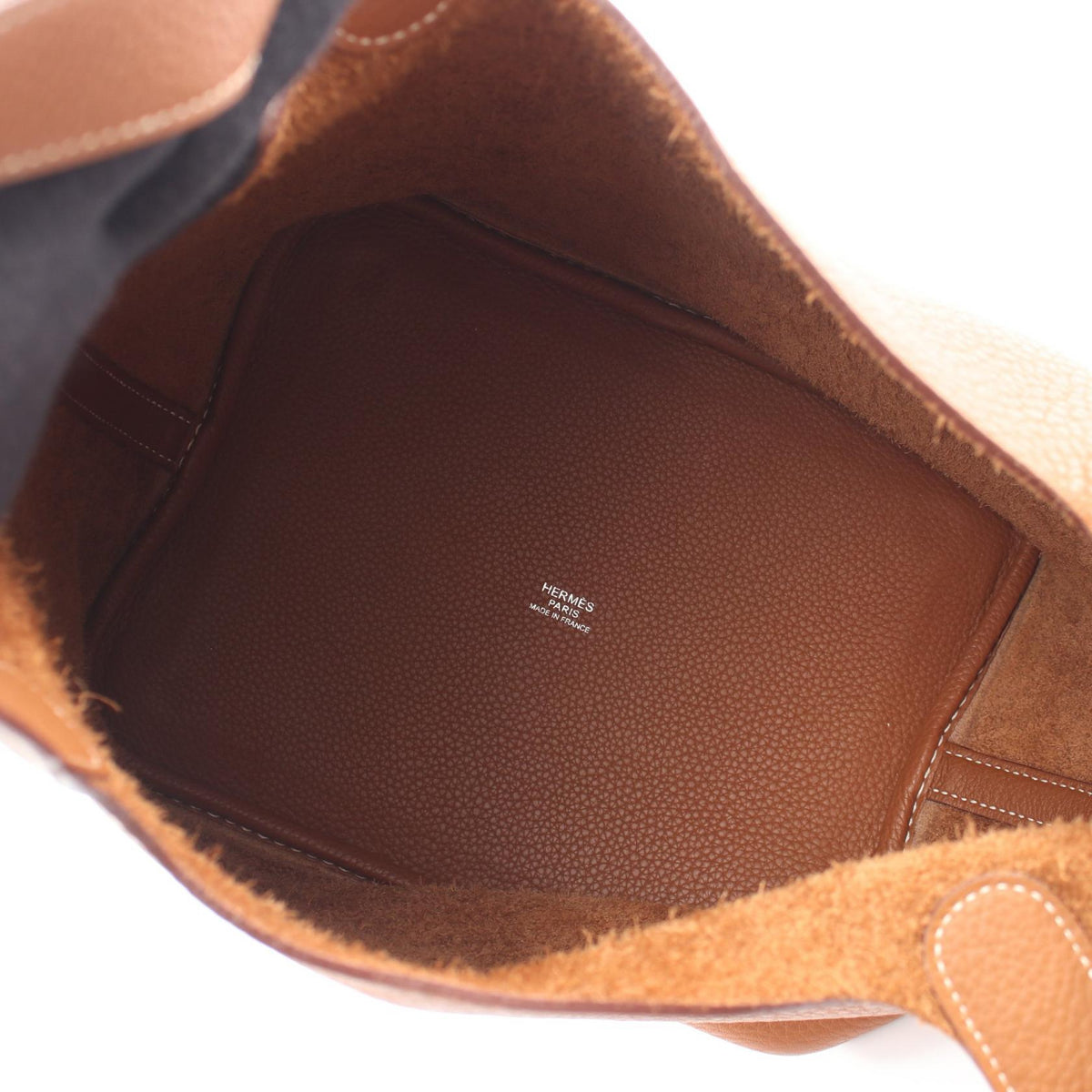 HERMES PicotinMM Gold HandbagGold Gold Brown Taurillon Clemence leather Taurillon Clemence 2106800635782