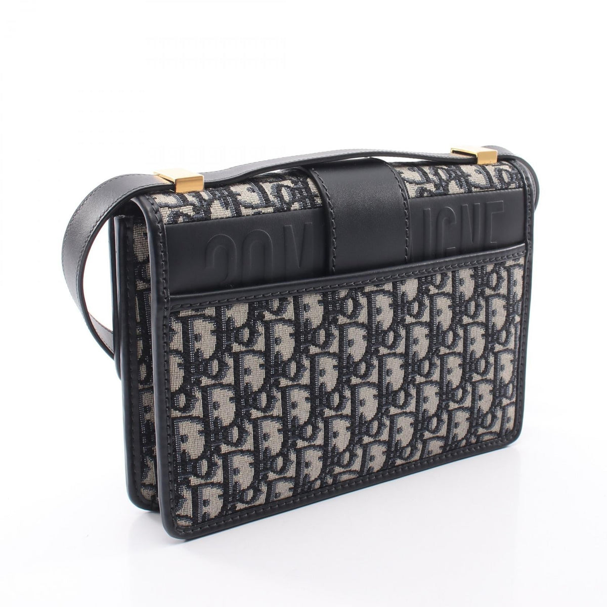 Dior 30 MONTAIGNE Oblique Jacquard Shoulder Bag Navy/Beige canvas�leather M9203UTZQ_M928 2106800635898