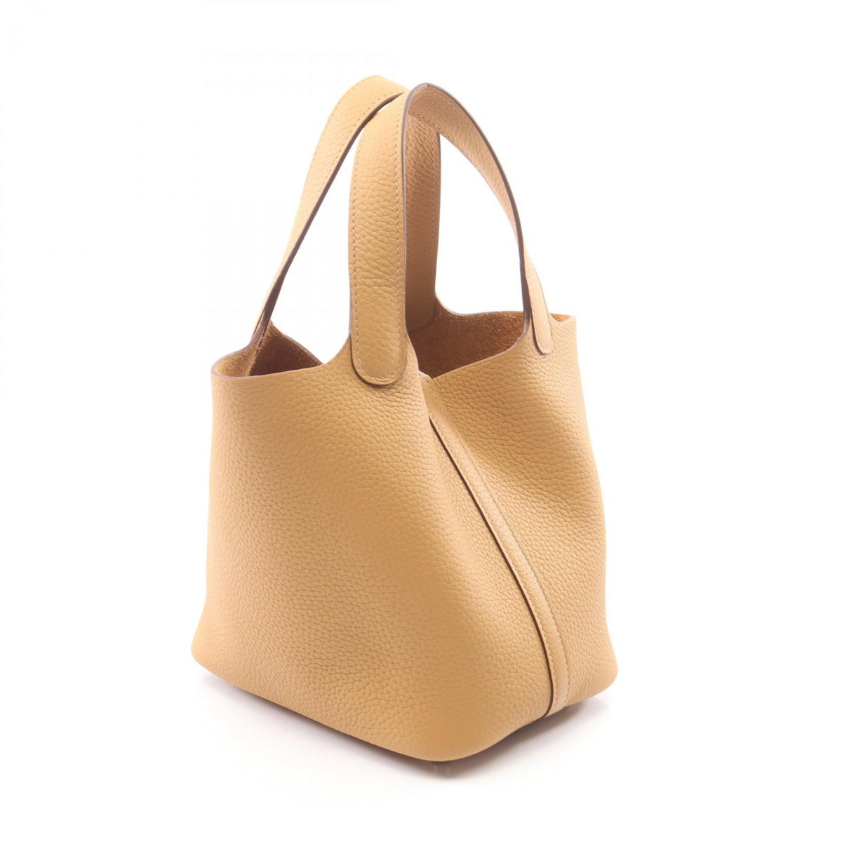 HERMES Picotin Rock PM Biscuit HandbagBiscuit Biscuit Beige Taurillon Clemence leather 2106800636154