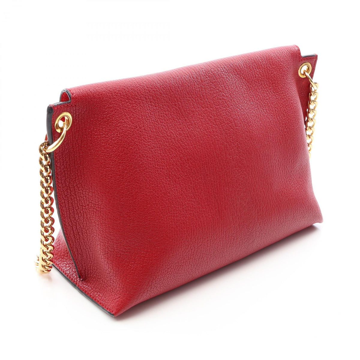 LOEWE Avenue Anagram Shoulder Bag Red leather 2101219975474