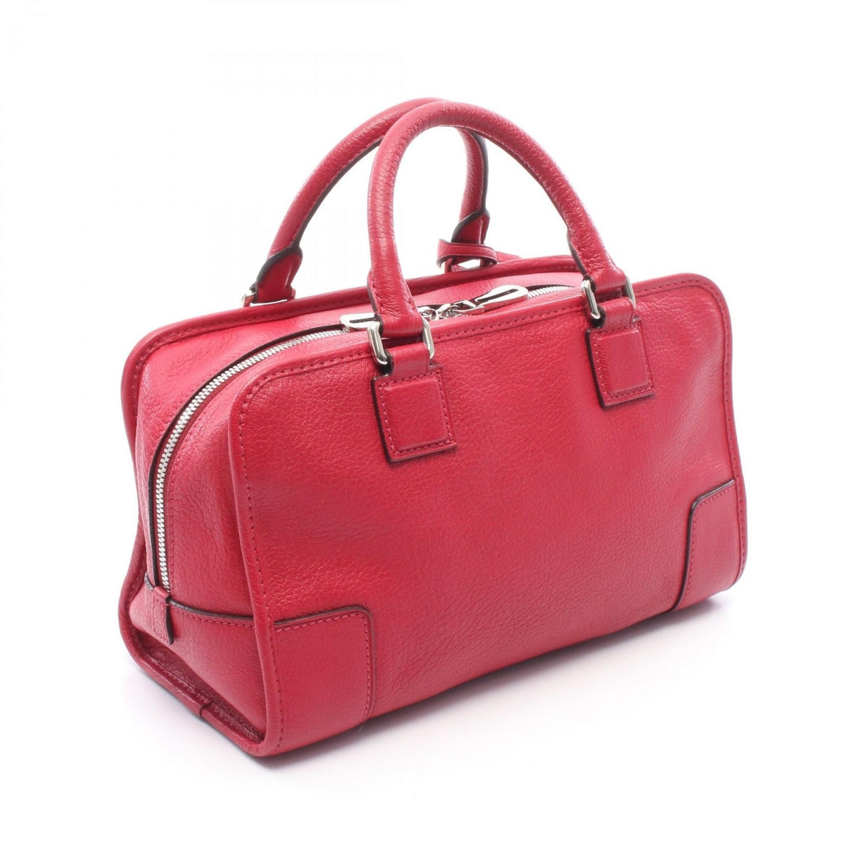 LOEWE Americana 28 Handbag Red leather 2101219975481