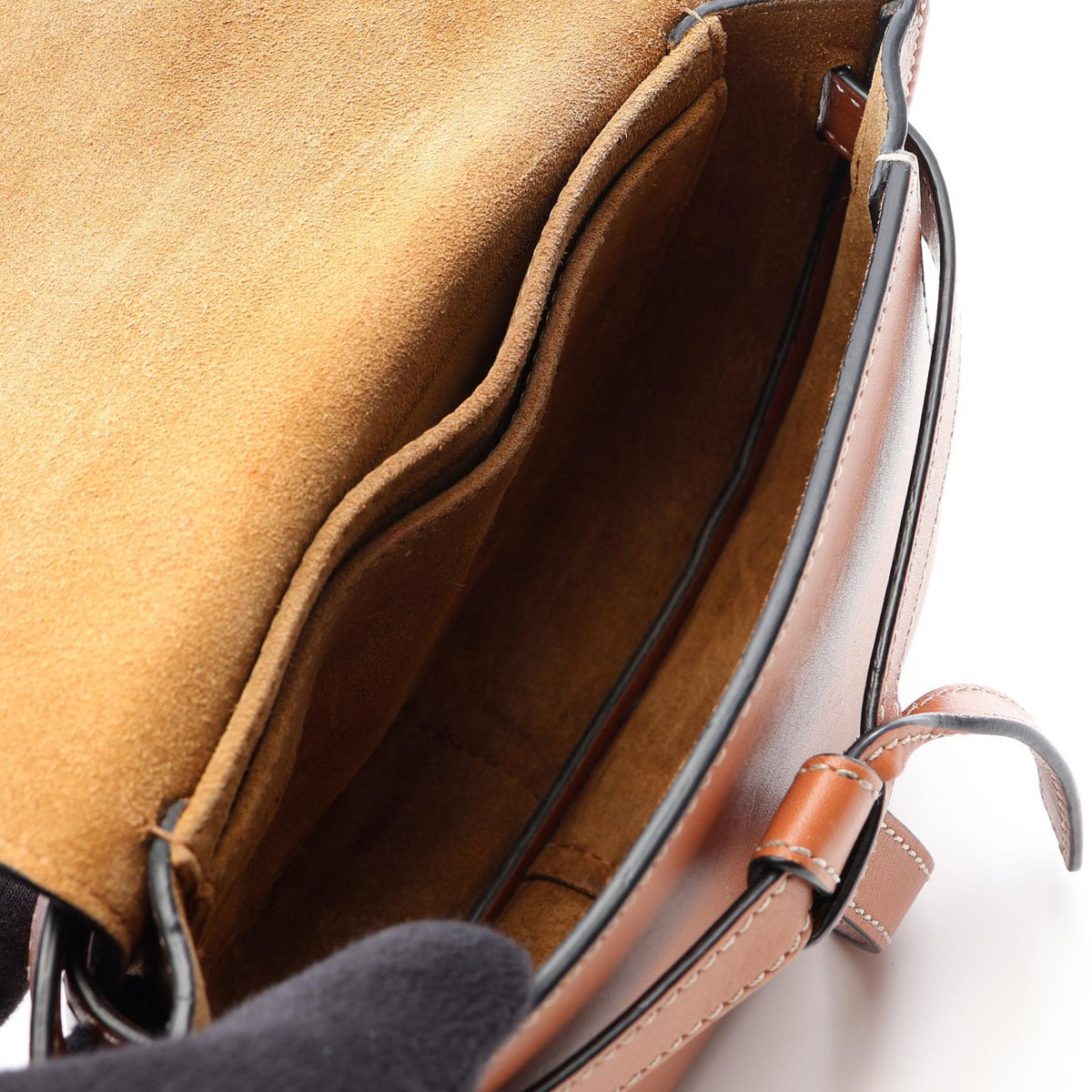 LOEWE Gate bag Waist bag Body bag Brown leather 2101219975566