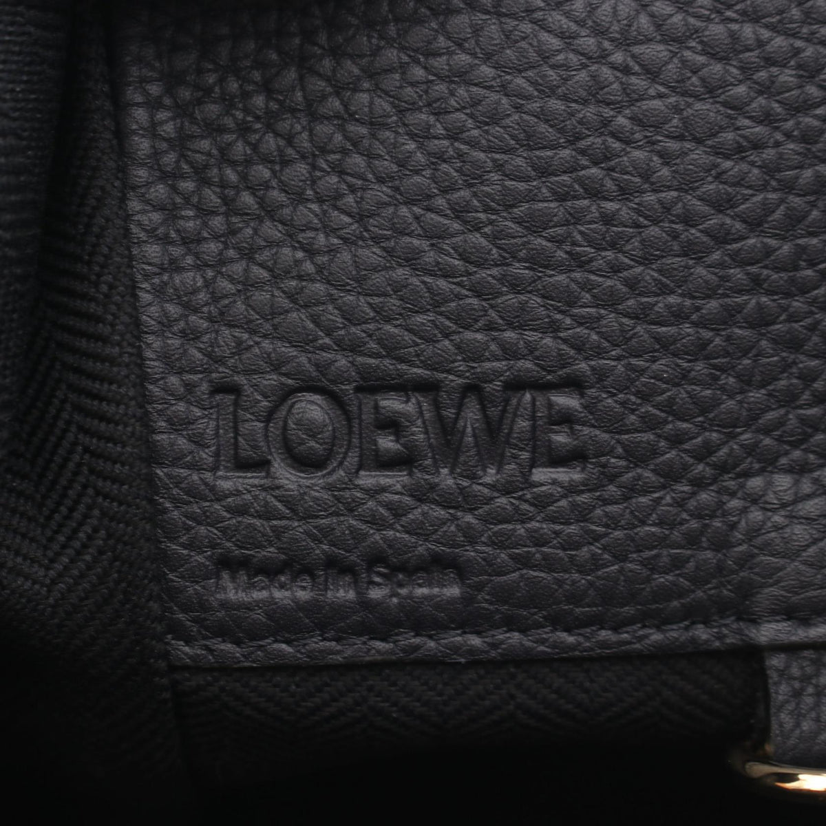 LOEWE HAMMOCK SMALL (2-Way Hammock) Handbag Navy/Black leather 2101219975634