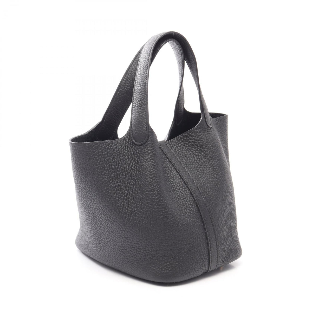 HERMES Picotin Lock PM HandbagNoir Black Noir Black Black Taurillon Clemence leather Taurillon Clemence 2107601163603