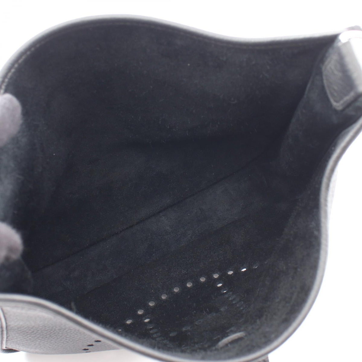 HERMES Evelyne 3 Troyes PM Shoulder Bag Black Taurillon Clemence leather Taurillon Clemence 2106800635539