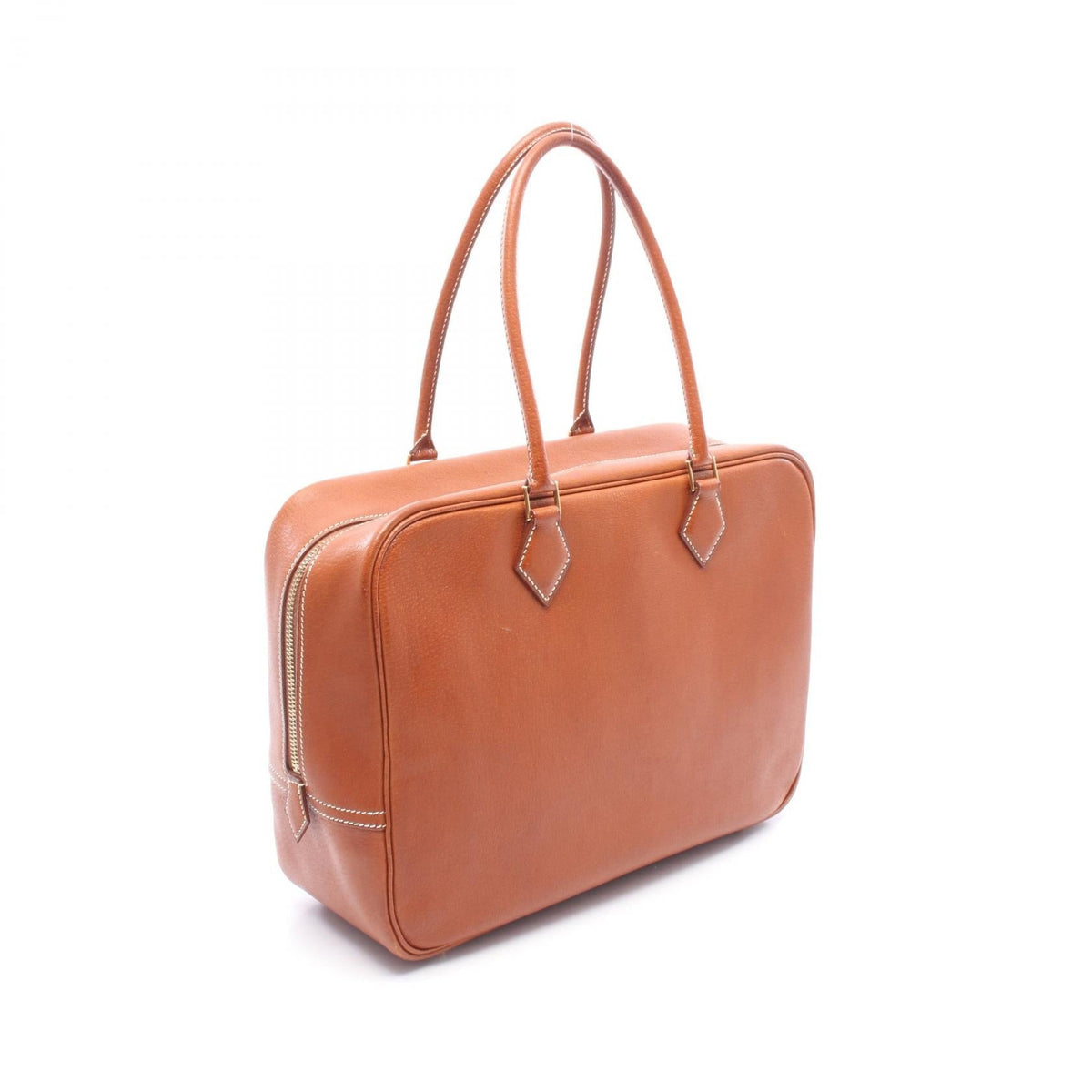 HERMES Purum 32 Handbag Brown leather 2100301247598