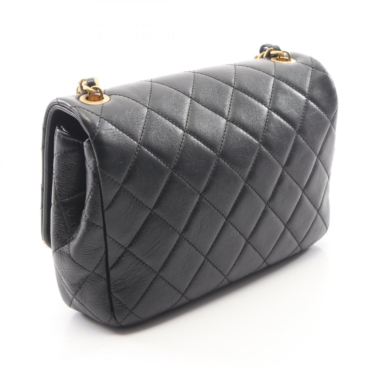 CHANEL Black Matelasse leather AS3001 2107601163702