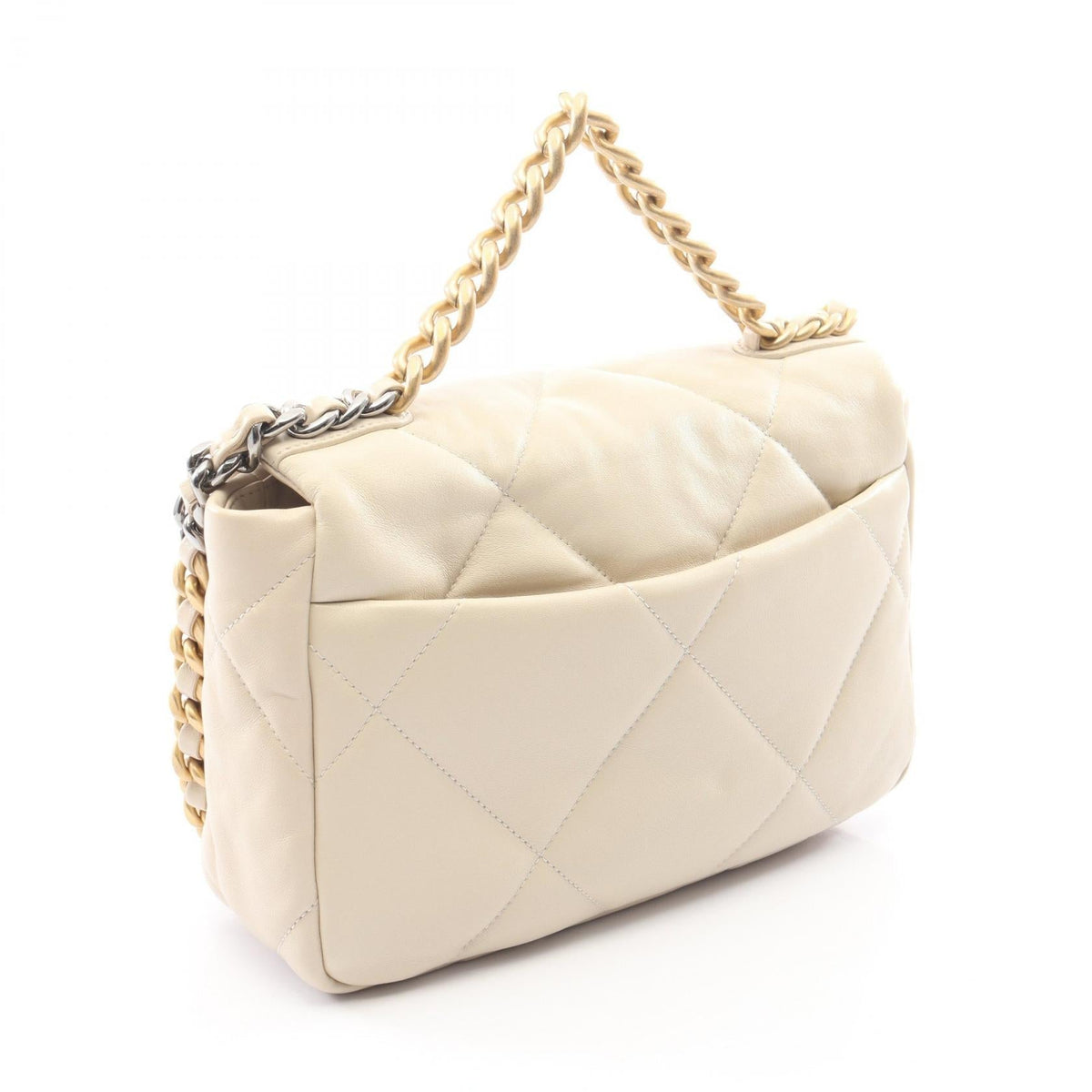CHANEL Beige 19 dix-neuf 19 Matelasse Combination Metal Fittings 2WAY Lambskin (sheep leather) AS1160 2106800634815