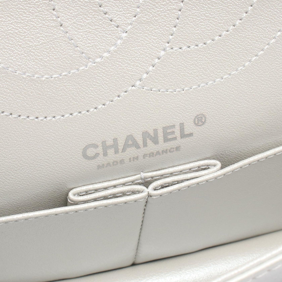 CHANEL Silver 2.55 Matelasse Chain leather A37586 2106800634860