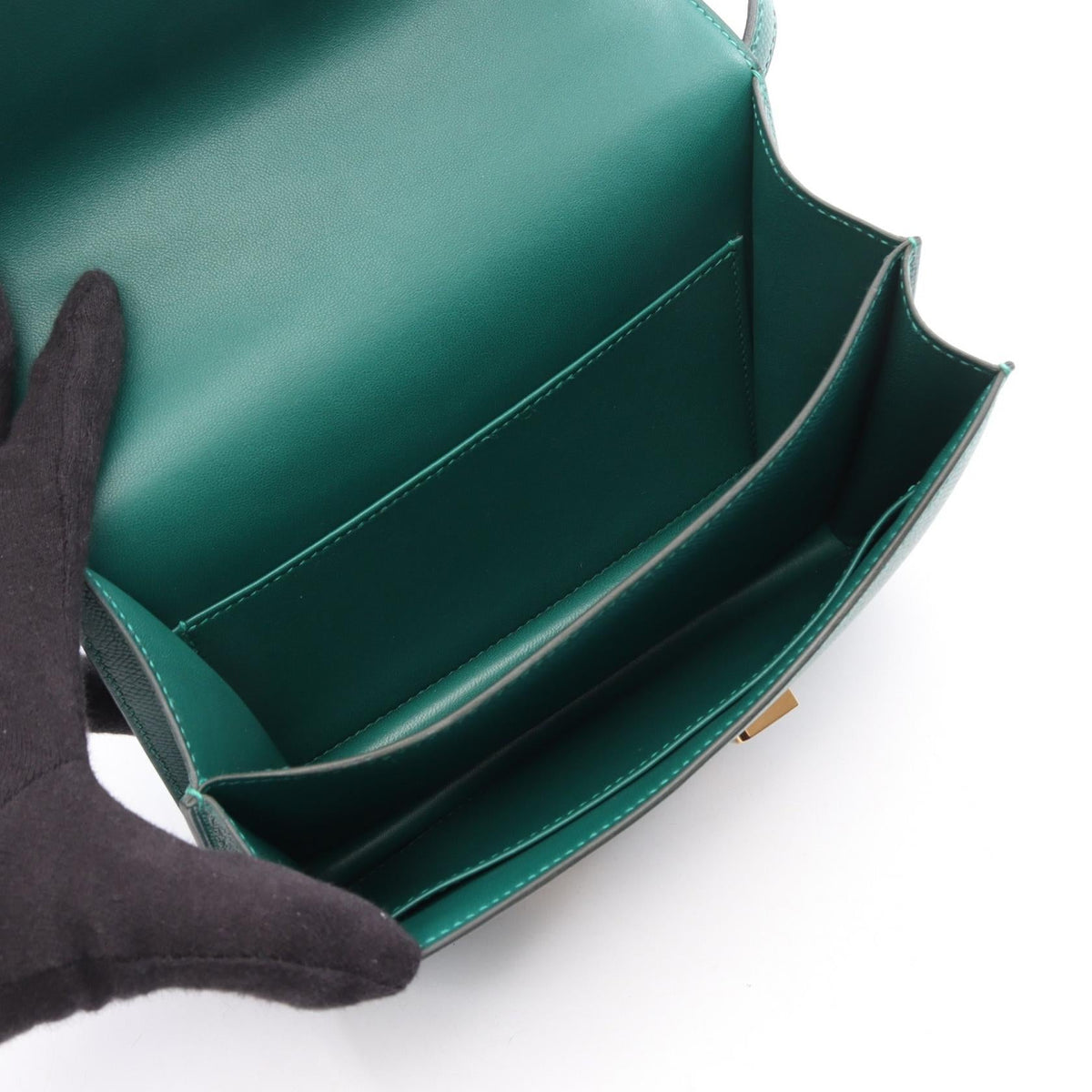 HERMES Constance 3 mini Shoulder BagVert vertigo Vert vertigo Green Epsom leather Epsom 2106800634952