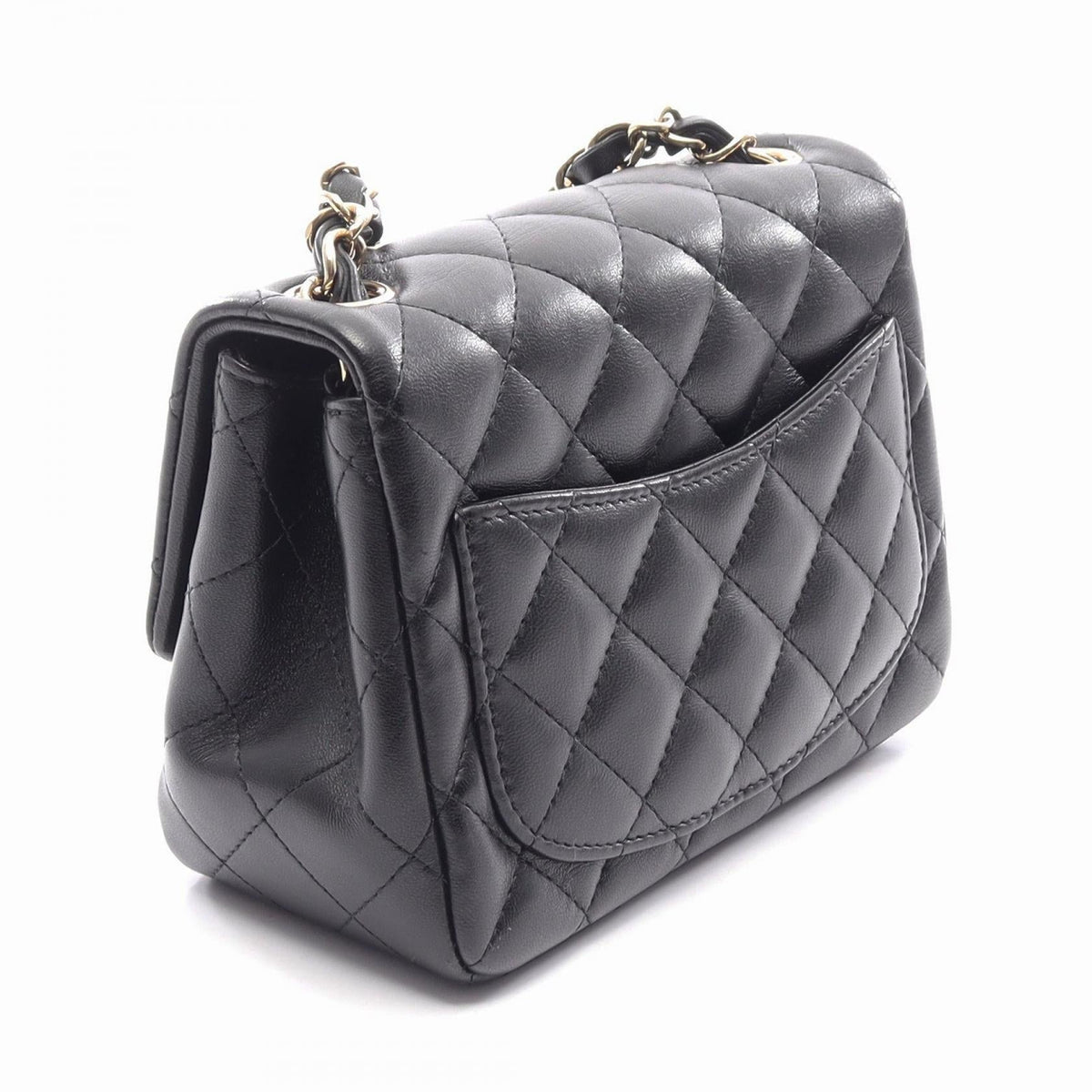 CHANEL Black Mini Matelasse Lambskin (sheep leather) A35200 2120300053556