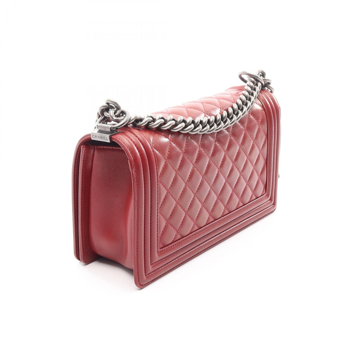 CHANEL Bordeaux Boy chanel Lambskin (sheep leather) 2120300053570
