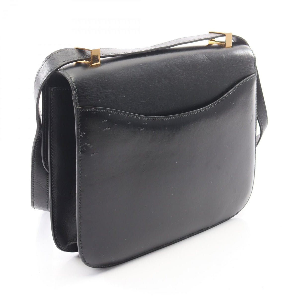 HERMES Constance 23 Shoulder Bag Black Box calf leather Calfskin (cowhide) 2101219974262