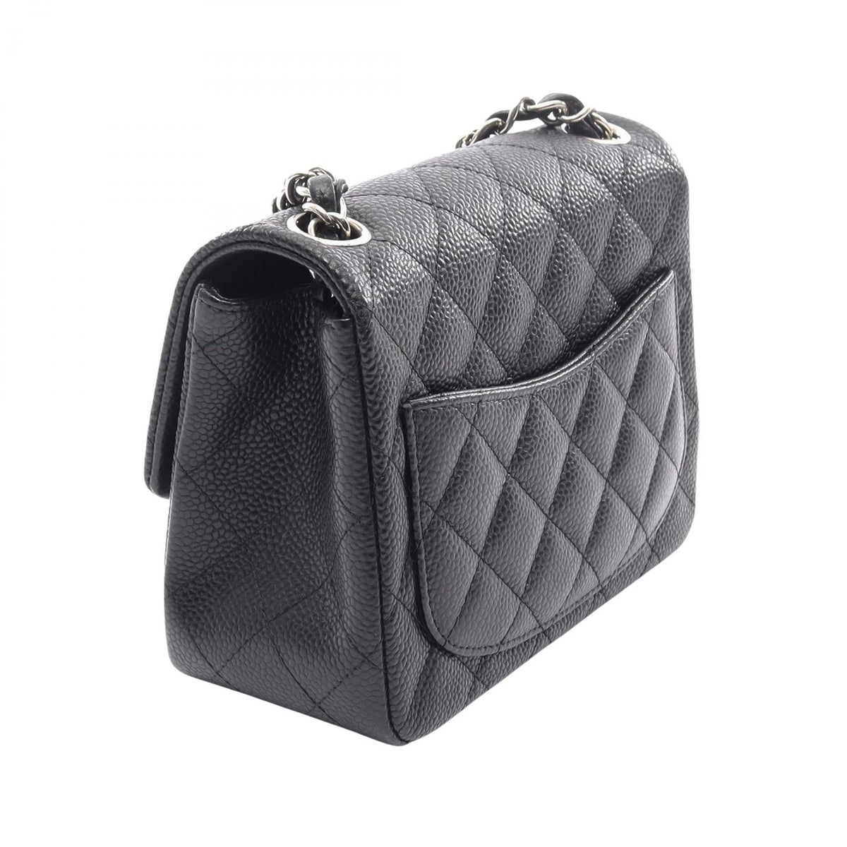 CHANEL Black Mini Matelasse Grained Calfskin leather A35200 2120300053549